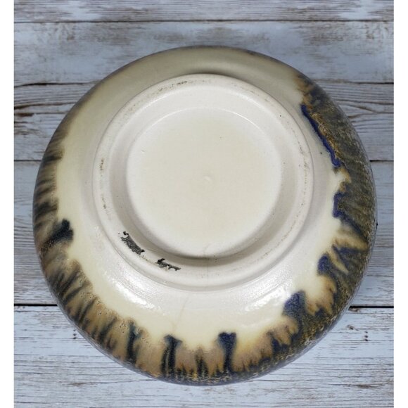 Pamela Rodger Planter Teal Blue Porcelain Bragg Creek AB 4.5" Canadian Pottery - Picture 7 of 10